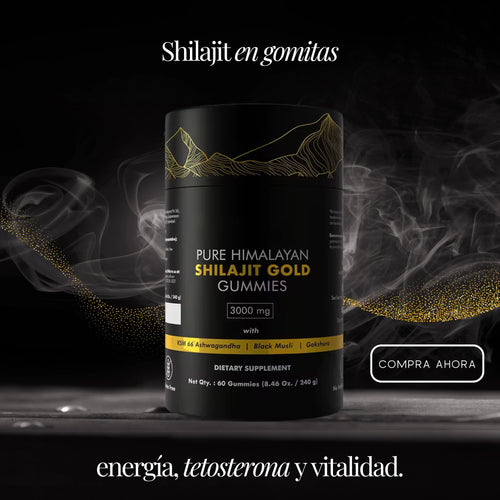 Gomitas de Shilajit Puro del Himalaya, Activa cuerpo y mente, naturalmente.