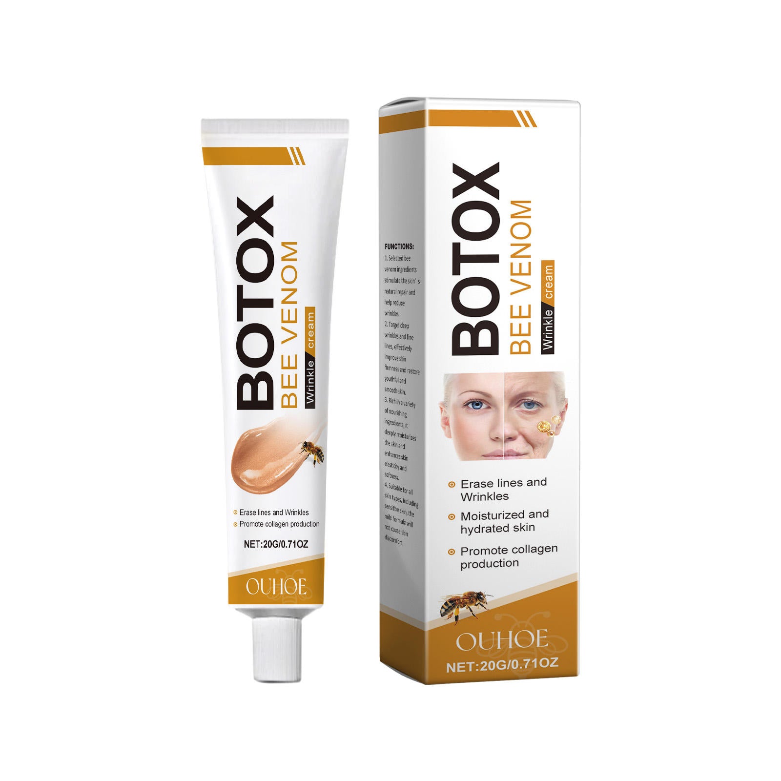 BotoxBeeVenom™ Crema Antiarrugas con Veneno de Abeja-Descubre tu solución anti-envejecimiento ideal