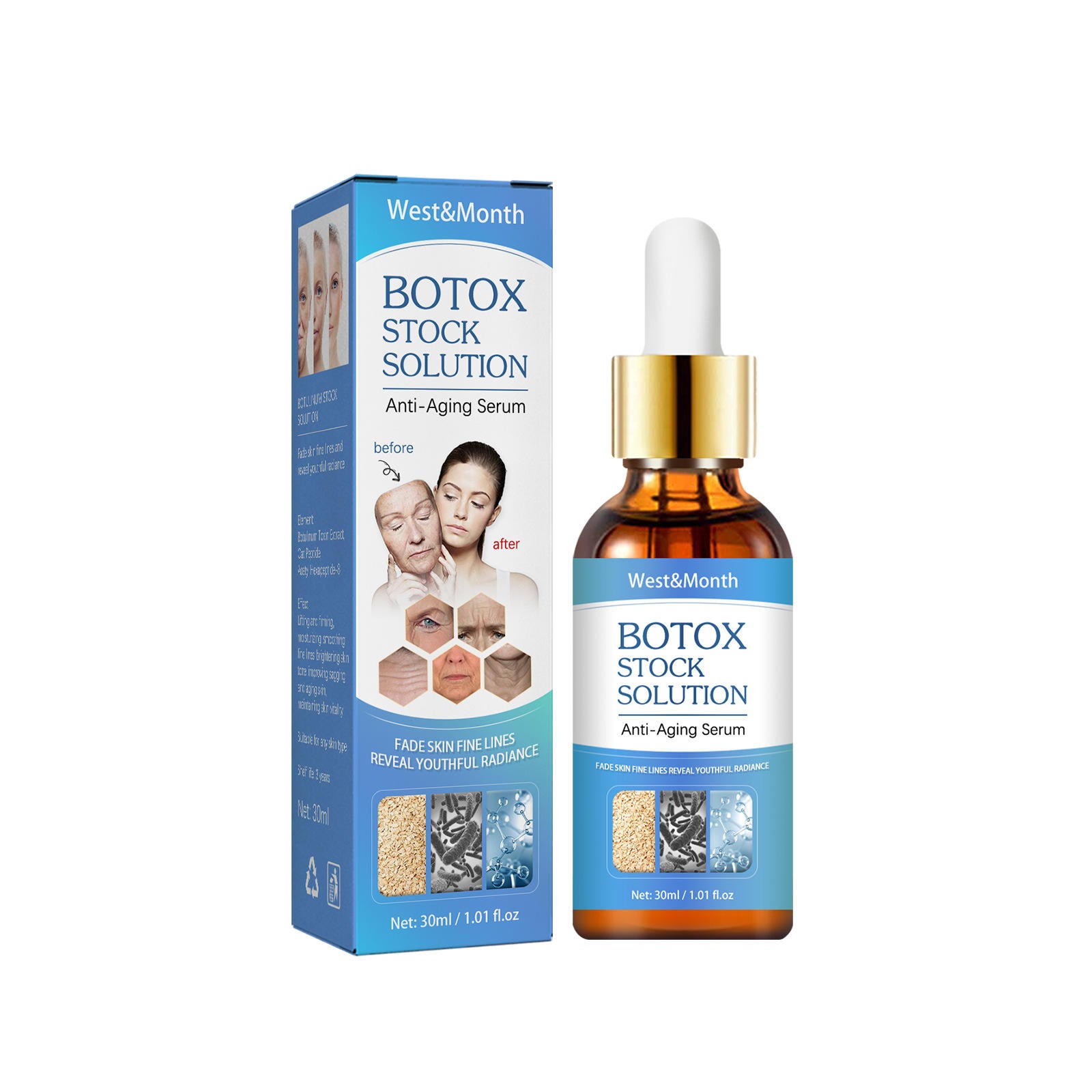 BotoxSolution™ Serum para Blanquear, Hidratar y Combatir el Envejecimiento