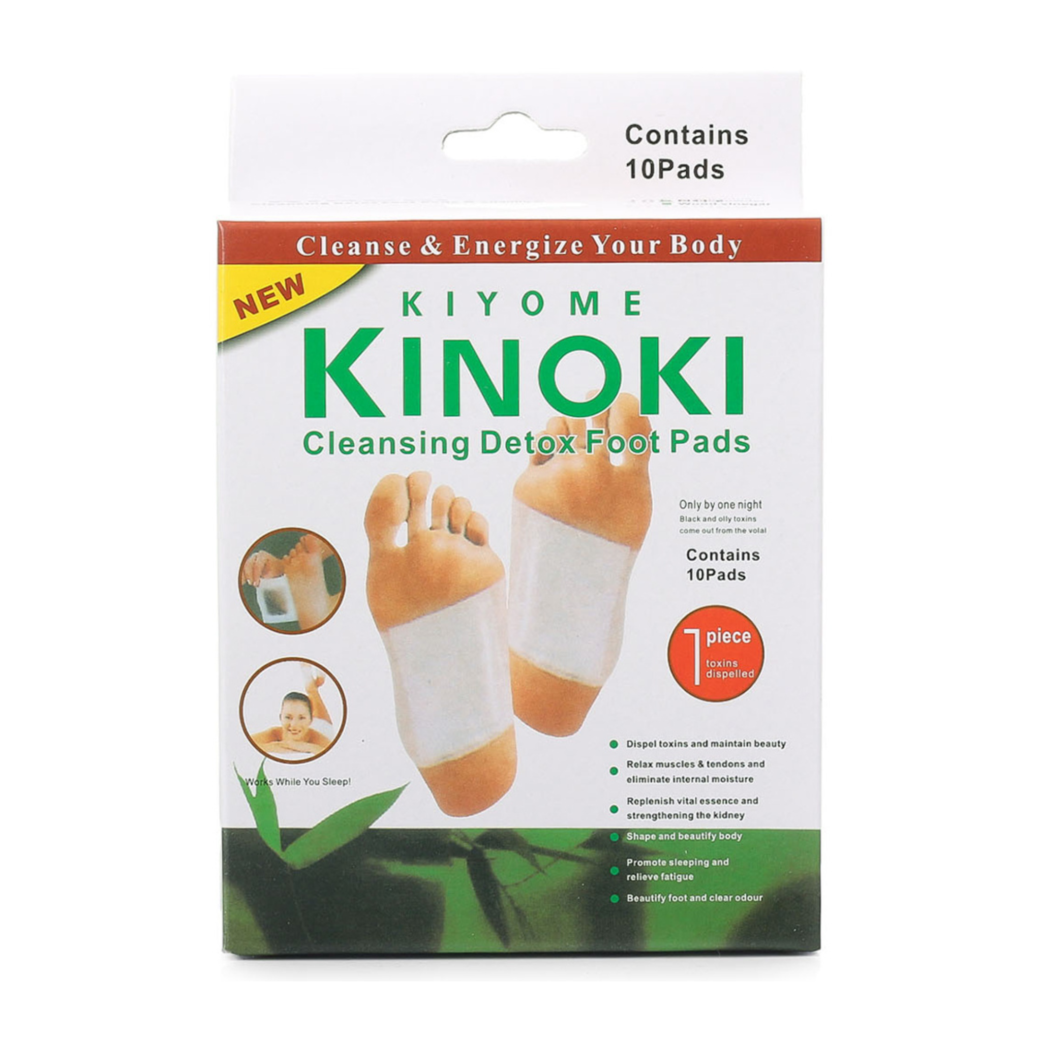 Kinoki™ Parches Calmantes para Pies reducen la sensación de pesadez y fatiga diaria