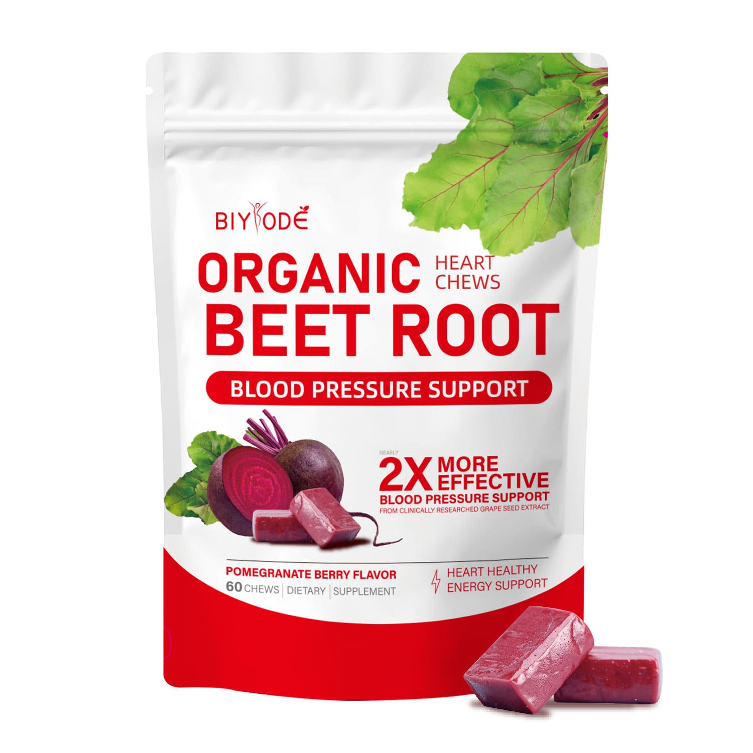 BeetRoot™ Gomitas de Remolacha que Favorecen la Salud Sanguínea y presión arterial