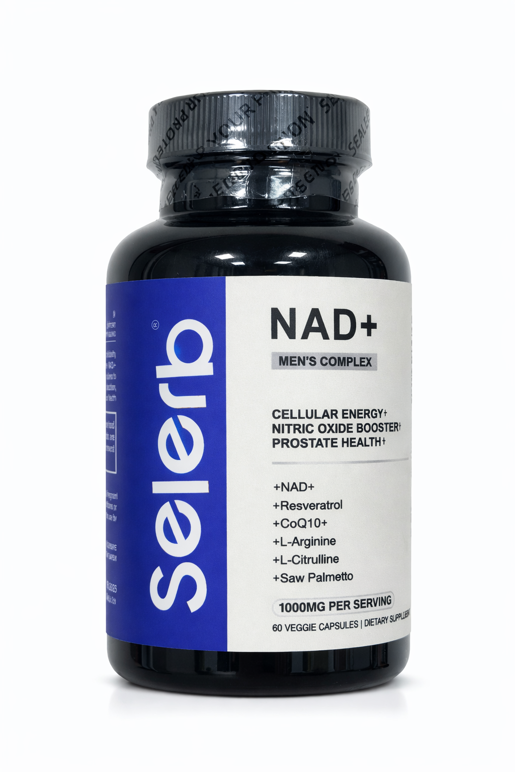 Selerb™ Selerb NAD+ Men's Complex Aumentan la Energía Celular, Vitalidad y Longevidad, rendimiento masculino y salud prostática.