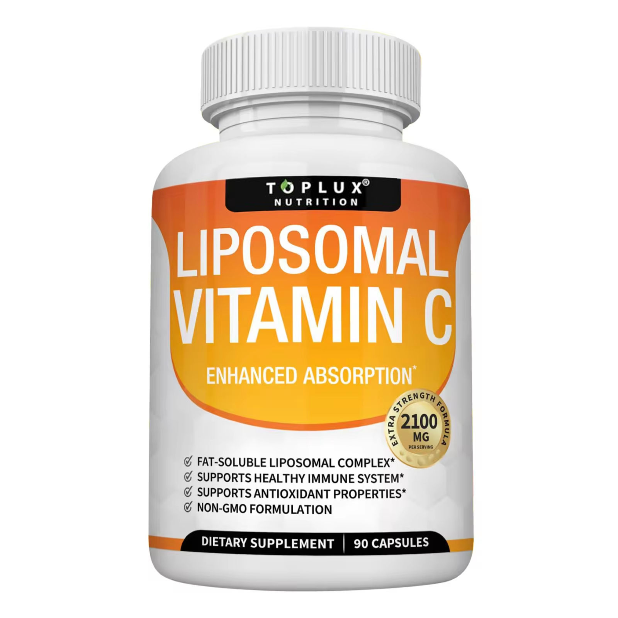 Liposomal Vitamin C™ Vitamina C liposomal fortalece inmunidad protección antioxidante profunda con liberación liposomal mejorada.