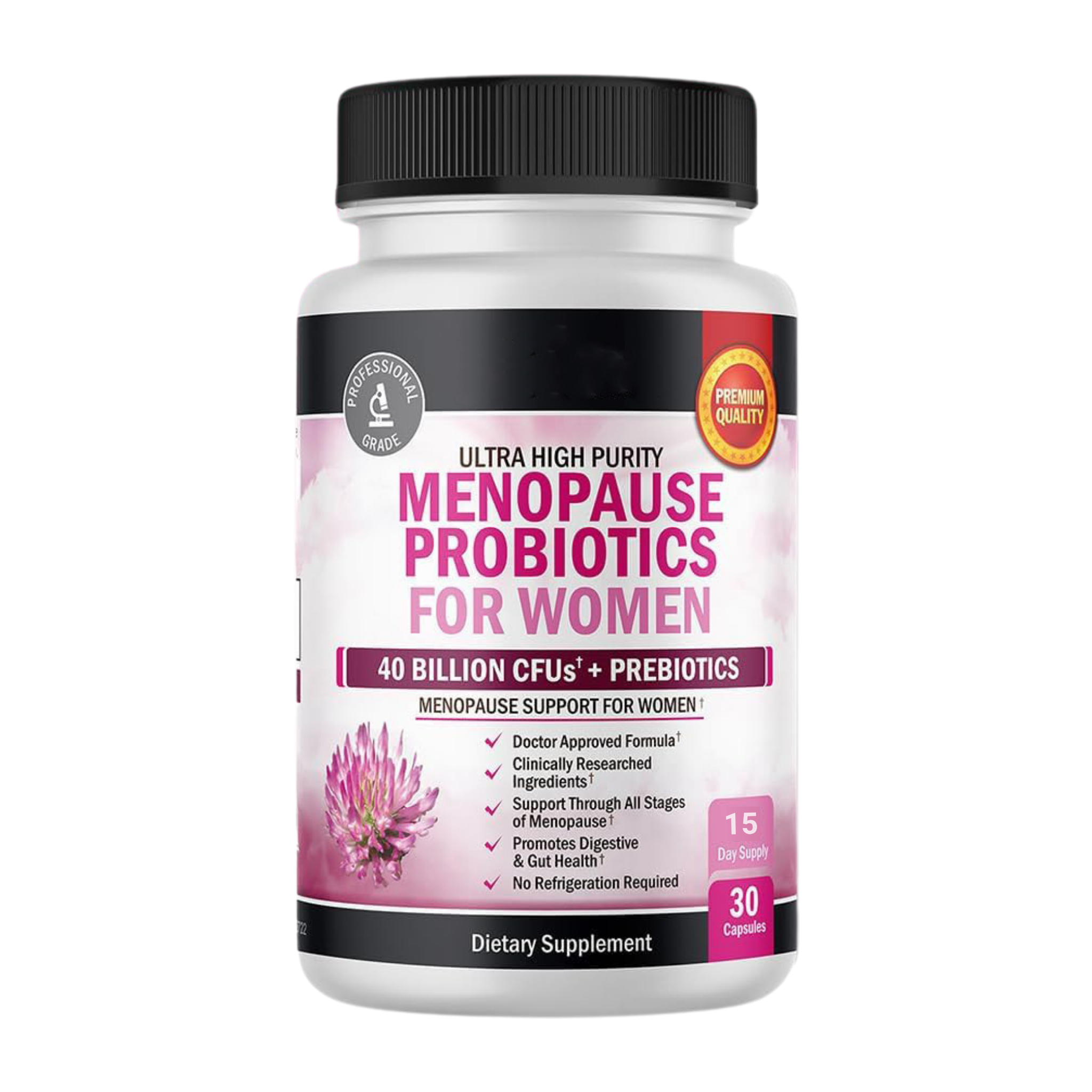 Menopause™ Probiótico para menopausia regula hormonas reduce sofocos diarios sin hormonas sintéticas
