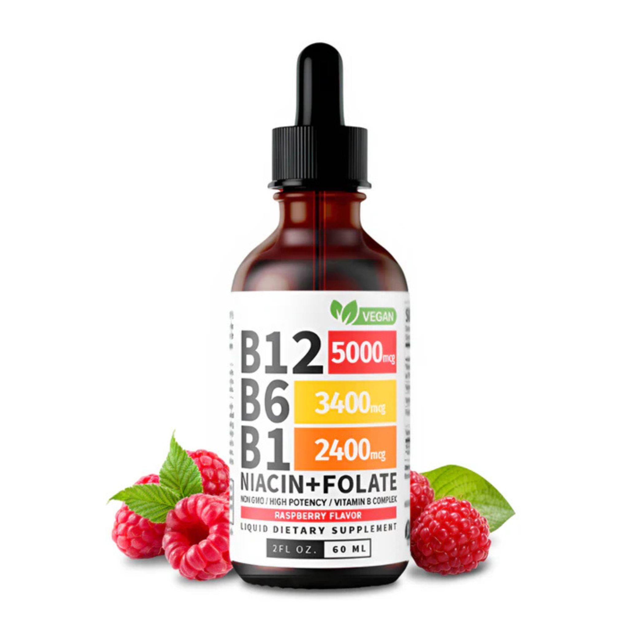 B Complex™ Complejo B líquido de alta potencia elimina el cansancio cronico mayor claridad mental y fisica formato gotas de absorcion rapida.