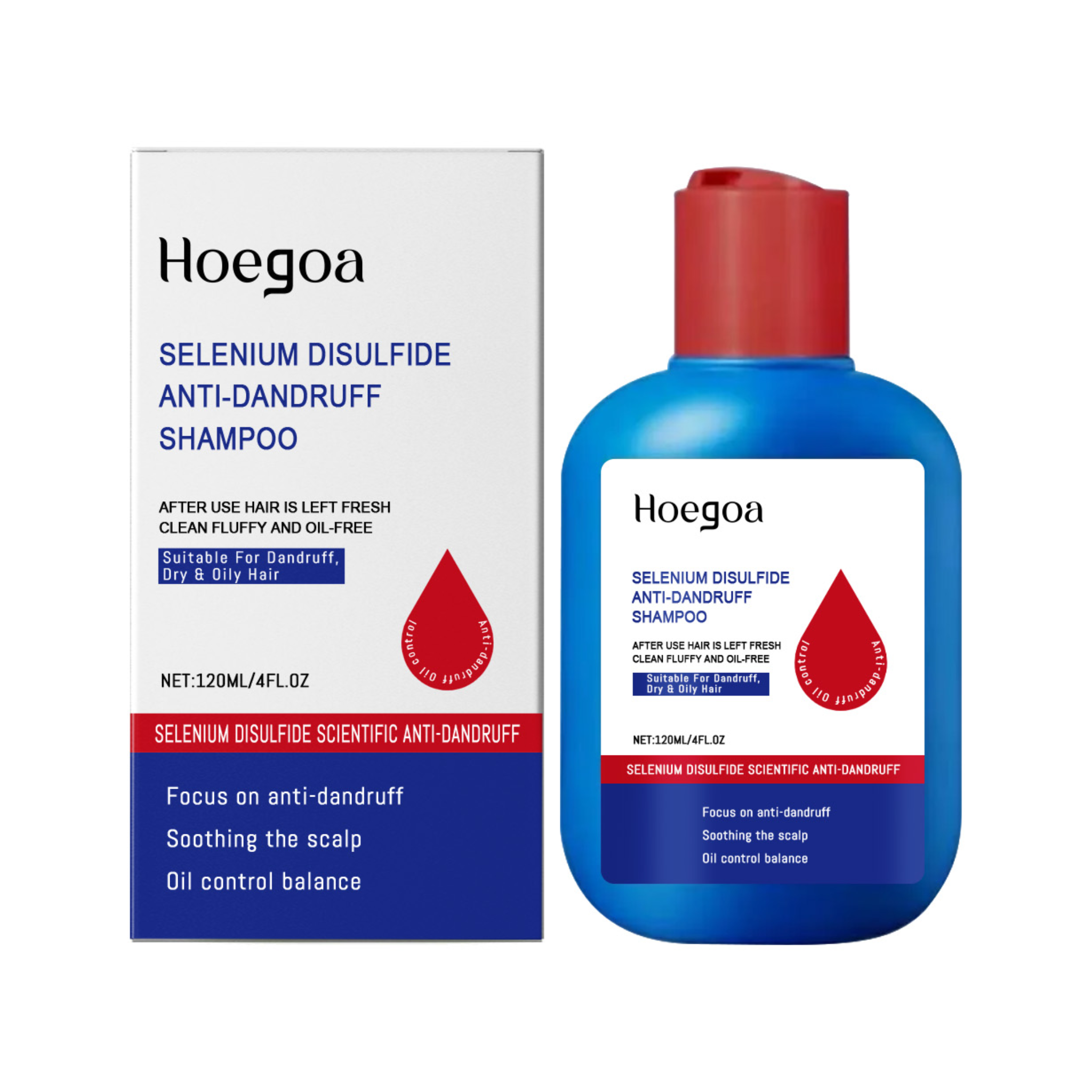 AntiCaspa™ Shampoo anticaspa con selenio calma el cuero cabelludo irritado y controla el exceso de grasa sin resecar.