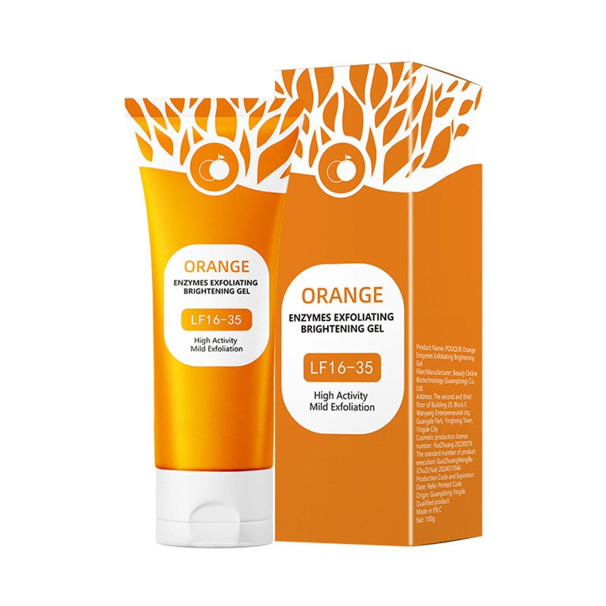 Exfoliante Orange™ Gel exfoliante facial unifica tono mejora suavidad visible y limpia poros profundamente