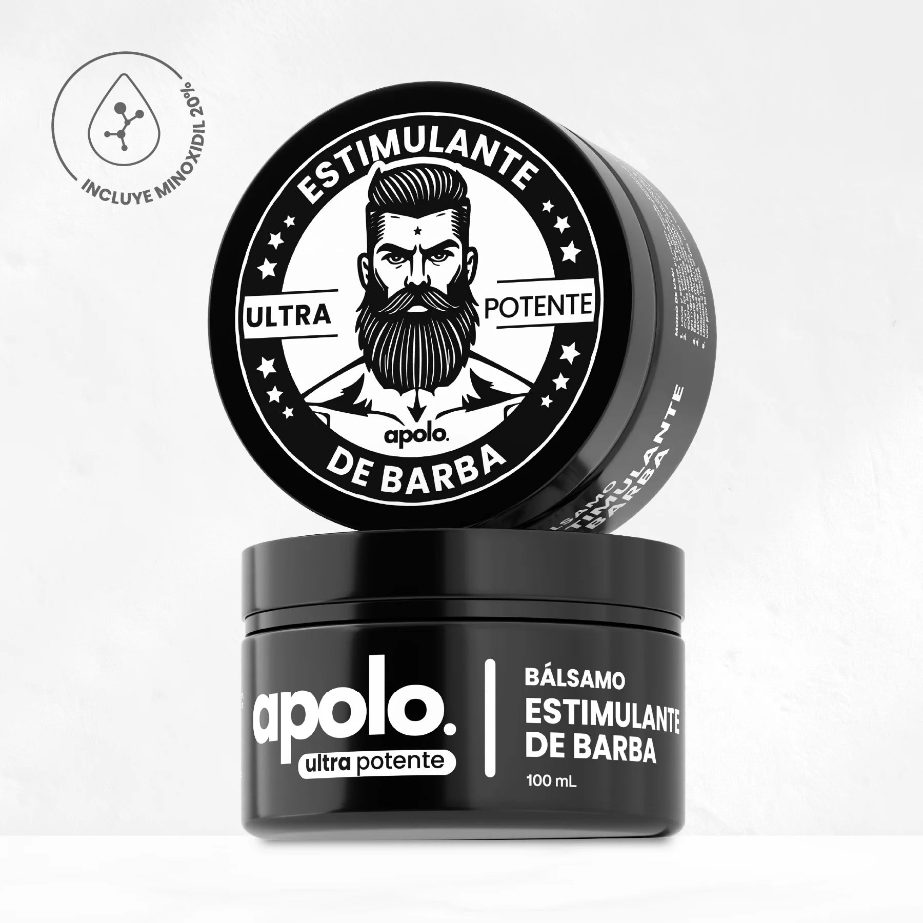 APOLO™ Ultra Potente – Bálsamo Estimulante de Barba